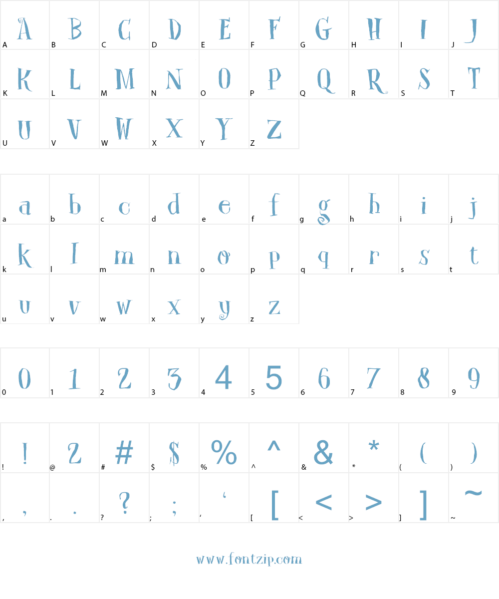 DK Carpe Noctem Font Character